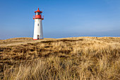 Leuchtturm List-West auf der Ellenbogen-Halbinsel, Sylt, Schleswig-Holstein, Deutschland