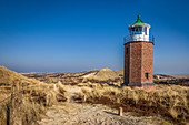 Rotes Kliff lighthouse in Kampen, Sylt, Schleswig-Holstein, Germany