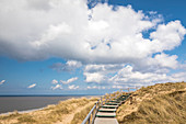 Path through the dunes on the Rote Kliff in Kampen, Sylt, Schleswig-Holstein, Germany