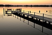 You can enjoy the sunset on the jetty of the Panorama Hotel am Oberuckersee-