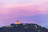 Sanctuary of Superga at dusk. Turin(Torino), Piedmont, Italy, Europe.