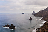 Spanien, Kanarische Inseln, Teneriffa, Anaga Landschaftspark, Playa de Benijo
