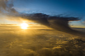Wolkenskulptur aus der Vogelperspektive, Deutschland