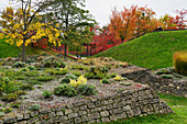 Pyramidenstümpfe im Volkspark Potsdam, Potsdam, Land Brandenburg, Deutschland