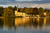 Jungfernsee, Havel, Meierei in the New Garden, Potsdam, Brandenburg State, Germany