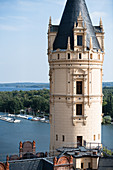 On the roofs of Schwerin Castle - view of Lake Schwerin, Mecklenburg-Western Pomerania, Germany