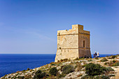 Wachturm an der Südküste von Malta, Mittelmeer