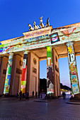 Festival of lights Berlin 2020, Brandenburger Tor, Pariser Platz, Berlin, Deutschland 