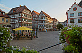 Fachwerk in der Altstadt von Mosbach, Baden-Württemberg, Deutschland, Europa 