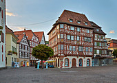 Fachwerk in der Altstadt von Mosbach, Baden-Württemberg, Deutschland, Europa