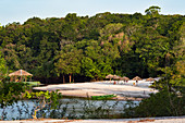 Tourist resort on the Amazon near Manaus, Amazon basin, Brazil, South America