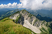 Blick vom Sonntagshorn auf Reifelberge, Sonntagshorn, Chiemgauer Alpen, Chiemgau, Oberbayern, Bayern, Deutschland