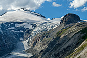 Johannisberg with Pasterze Glacier, Glockner Group, Hohe Tauern, Hohe Tauern National Park, Carinthia, Austria