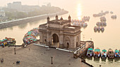Sonnenaufgang, Tor zu Indien, Mumbai, Indien