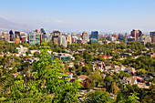Chile, Santiago, Barrio Providencia, general view, skyline, panorama, 