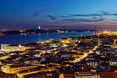 The Castelo de Sao Jorge offers magnificent views of Lisbon and the Tagus.