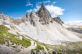 Tre cime di Lavaredo natural park, Dolomites, South Tyrol, Italy