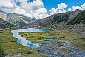 Unterer Cornisello See. Europa, Italien, Trentino-Südtirol, Provinz Trient, Nambrone-Tal, Sant'Antonio di Mavignola.
