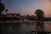 Ferry transport to Don Det in the Mekong, Laos Asia