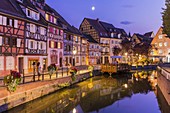 France, Haut Rhin, Alsace Wine Route, Colmar, Krutenau district in La Petite Venise district, quay of the Poissonnerie