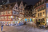 France, Haut Rhin, Alsace Wine Route, Colmar, street of Marchands