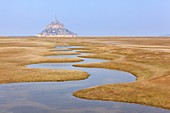 France, Manche, bay of Mont Saint Michel, listed as World Heritage by UNESCO, Mont Saint Michel