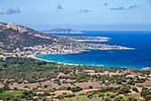 France, Haute-Corse, Balagne, Algajola and the beach of Aregno