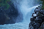 Wasserfall Formofossen bei Grong, Nord-Trondelag, Norwegen, Europa