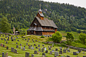 Stabkirche Eidsborg bei Dalen, Telemark, Norwegen, Europa 