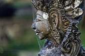 Hindu mythical creatures adorn the Tirta Ganga water palace, Karangsem, Bali, Indonesia, Southeast Asia, Asia