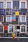France, Loir et Cher, Blois, Foundation of Doubt, exhibition center of contemporary art, Wall of words by the artist Ben Vautier