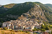 France, Alpes de Haute Provence, Entrevaux classified village and city of character, fortified by Vauban