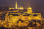 Budaer Burg, der historische Sitz der ungarischen Könige in Budapest, aus dem 18. Jahrhundert, UNESCO-Weltkulturerbe, Budapest, Ungarn, Europa