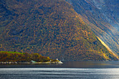 In the Hjoerundfjorden near Alesund, Moere og Romsdal, Norway, Europe