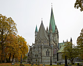 Nidarosdom, cathedral (Nidaros domkirke) in Trondheim, Nidelva, Sör-Trondelag Province, Trondelag, Norway, Europe