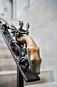 UNESCO World Heritage Site &quot;Naumburg Cathedral&quot;, detail of railing in the cathedral, Naumburg (Saale), Burgenlandkreis, Saxony-Anhalt, Germany