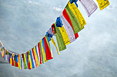 Buddhist prayer flags, Bhutan, Asia