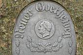 Goethedenkmal am Goetheweg, Brocken, Nationalpark Harz, Harz, Sachsen-Anhalt, Deutschland