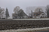Winter in Ezelheim, Sugenheim, Neustadt an der Aisch, Mittelfranken, Franken, Bayern, Deutschland, Europa
