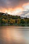 The Käppele in Würzburg at sunset, Lower Franconia, Franconia, Bavaria, Germany, Europe