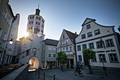 Unteres Tor zur Altstadt von Günzburg, Regierungsbezirk Schwaben, Bayern, Donau, Deutschland