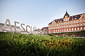 Headquarters of the company Aesculap, Tuttlingen, Baden-Württemberg, Danube, Germany