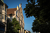 Stadtkirche St Peter und Paul mit Jugendstilfassade, Tuttlingen, Baden-Württemberg, Donau, Deutschland