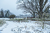 Coburger Rosengarten im Winter, Coburg, Oberfranken, Bayern, Deutschland