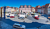 Coburger Marktplatz, Coburg, Oberfranken, Bayern, Deutschland