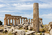 Tempel E, griechische Fundstätte, Selinunt, Sizilien, Italien