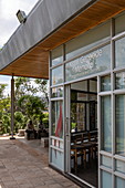 Entrance to the Kigali Genocide Memorial Center, Kigali, Kigali Province, Rwanda, Africa