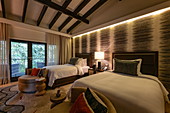 Bedroom in a suite in the luxury resort One