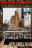 Columbus Circle shopping area view, Manhattan, New York, United States of America, North America