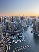 View over the Dubai Marina, Dubai, United Arab Emirates